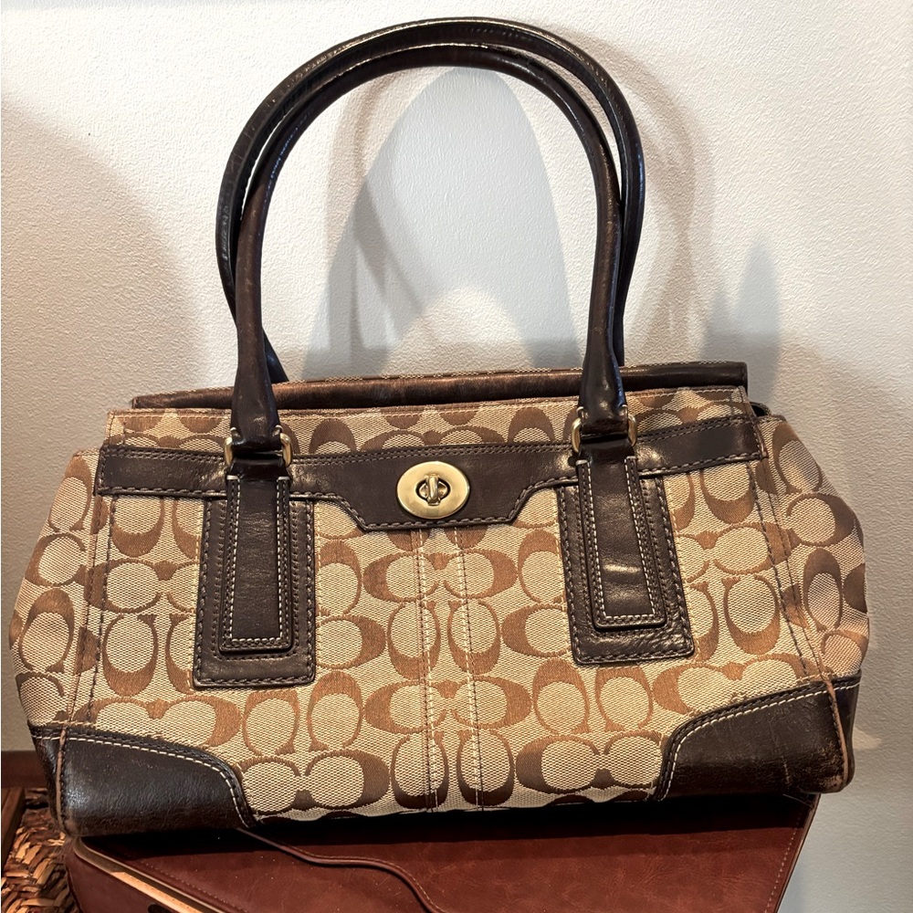 Coach Signature Canvas Bag.